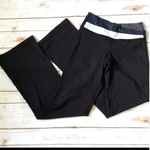 Luluemon Astro pants with multi color waist